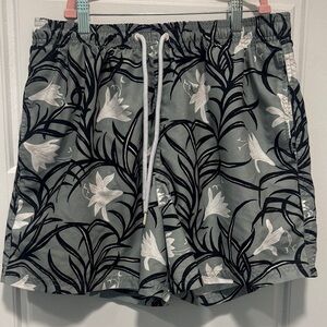 Reiss Patterned Swim Shorts- Large